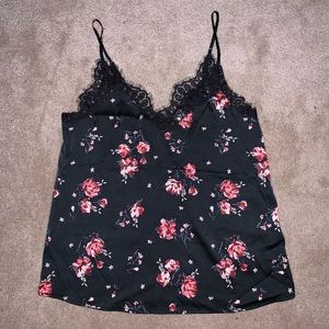 NWOT Silk Floral Tank